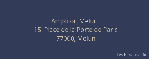 Amplifon Melun