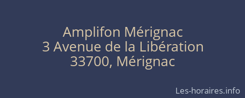 Amplifon Mérignac