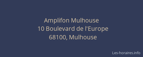 Amplifon Mulhouse