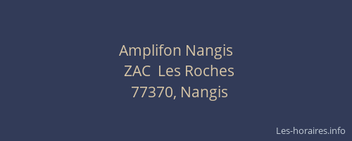 Amplifon Nangis