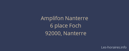 Amplifon Nanterre