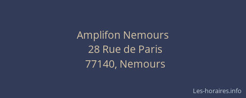 Amplifon Nemours