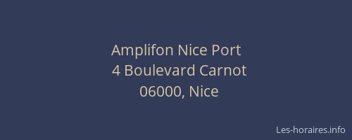 Amplifon Nice Port