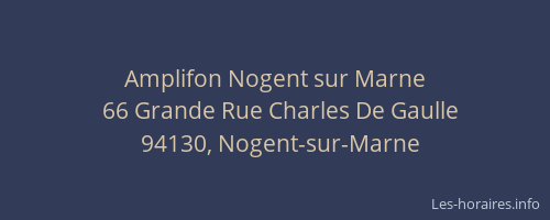 Amplifon Nogent sur Marne