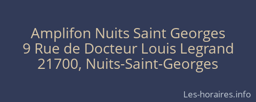 Amplifon Nuits Saint Georges