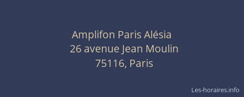 Amplifon Paris Alésia