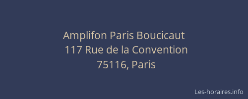 Amplifon Paris Boucicaut