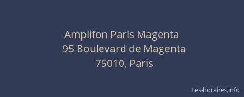 Amplifon Paris Magenta