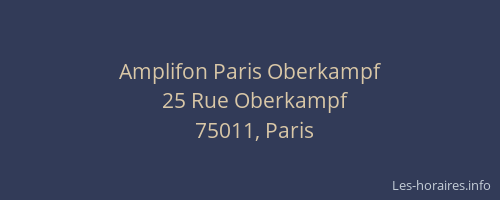 Amplifon Paris Oberkampf