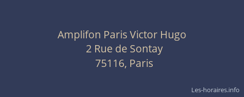 Amplifon Paris Victor Hugo