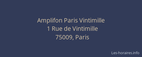 Amplifon Paris Vintimille