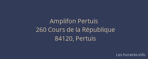 Amplifon Pertuis