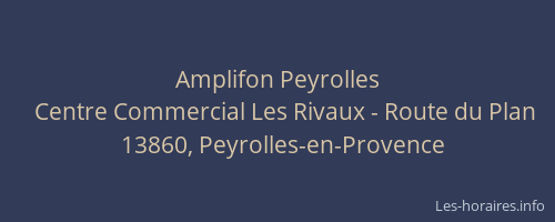 Amplifon Peyrolles