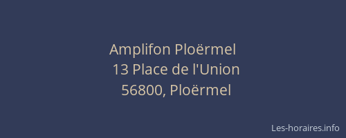 Amplifon Plo&euml;rmel