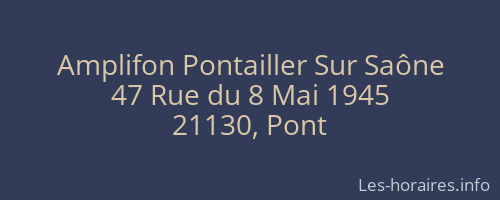 Amplifon Pontailler Sur Saône