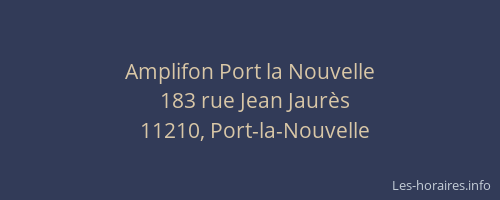 Amplifon Port la Nouvelle
