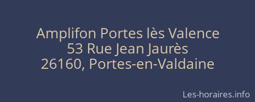Amplifon Portes lès Valence