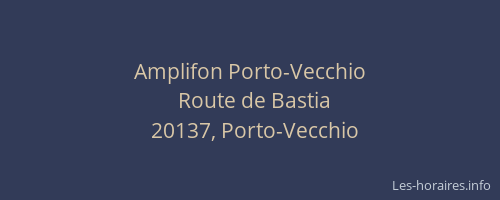 Amplifon Porto-Vecchio