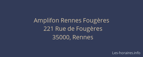 Amplifon Rennes Fougères