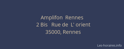 Amplifon  Rennes