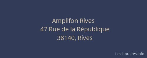 Amplifon Rives