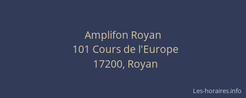 Amplifon Royan