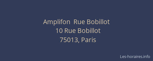 Amplifon  Rue Bobillot