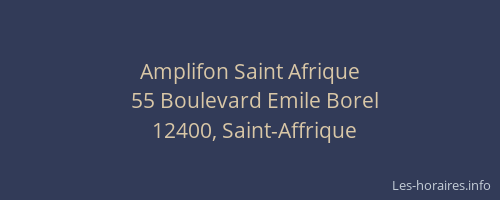 Amplifon Saint Afrique