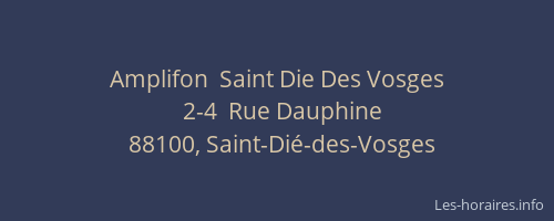 Amplifon  Saint Die Des Vosges