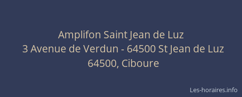 Amplifon Saint Jean de Luz