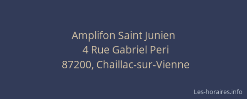 Amplifon Saint Junien