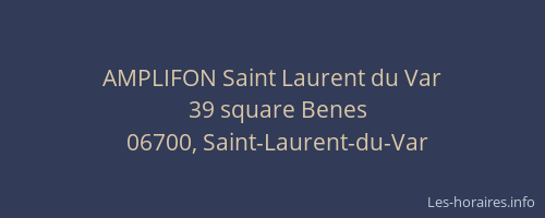 AMPLIFON Saint Laurent du Var