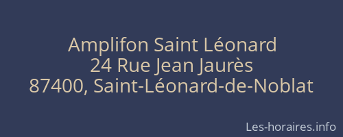 Amplifon Saint Léonard