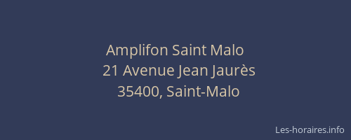 Amplifon Saint Malo
