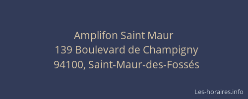 Amplifon Saint Maur