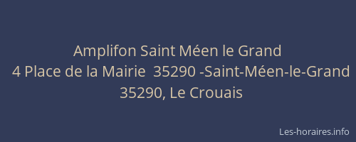 Amplifon Saint Méen le Grand