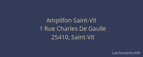 Amplifon Saint-Vit