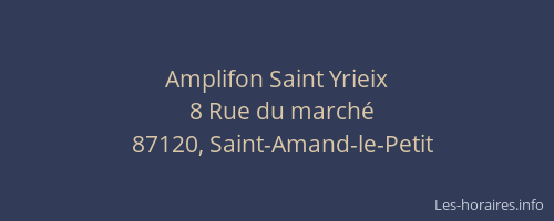 Amplifon Saint Yrieix