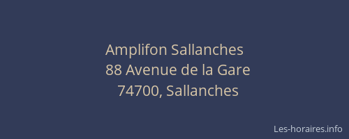 Amplifon Sallanches