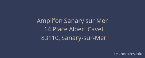 Amplifon Sanary sur Mer