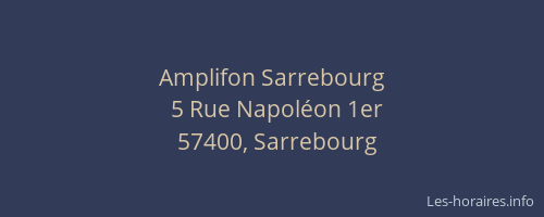 Amplifon Sarrebourg