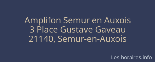 Amplifon Semur en Auxois