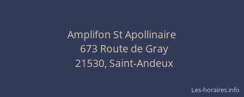 Amplifon St Apollinaire