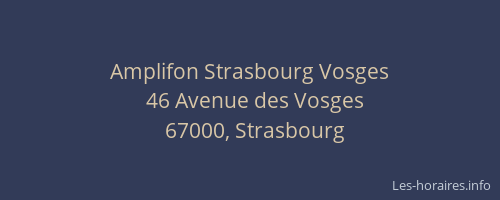 Amplifon Strasbourg Vosges