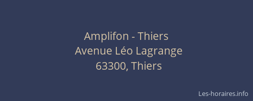 Amplifon - Thiers