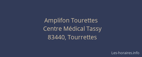 Amplifon Tourettes