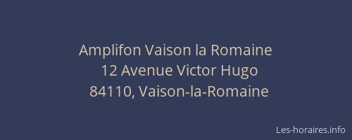 Amplifon Vaison la Romaine