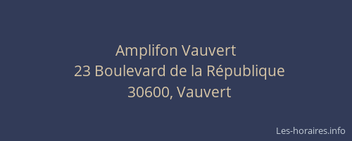 Amplifon Vauvert