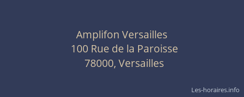 Amplifon Versailles
