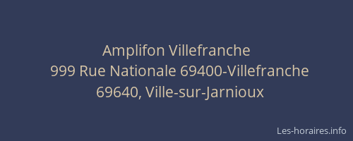 Amplifon Villefranche